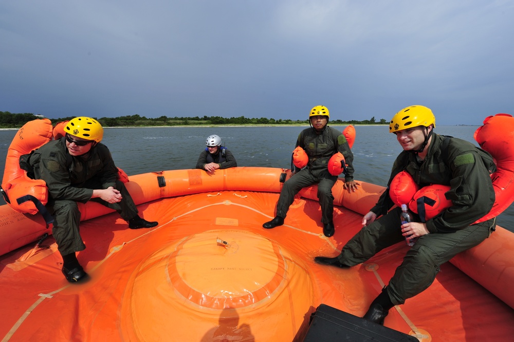 Water Survival training at Barnegat Light, NJ