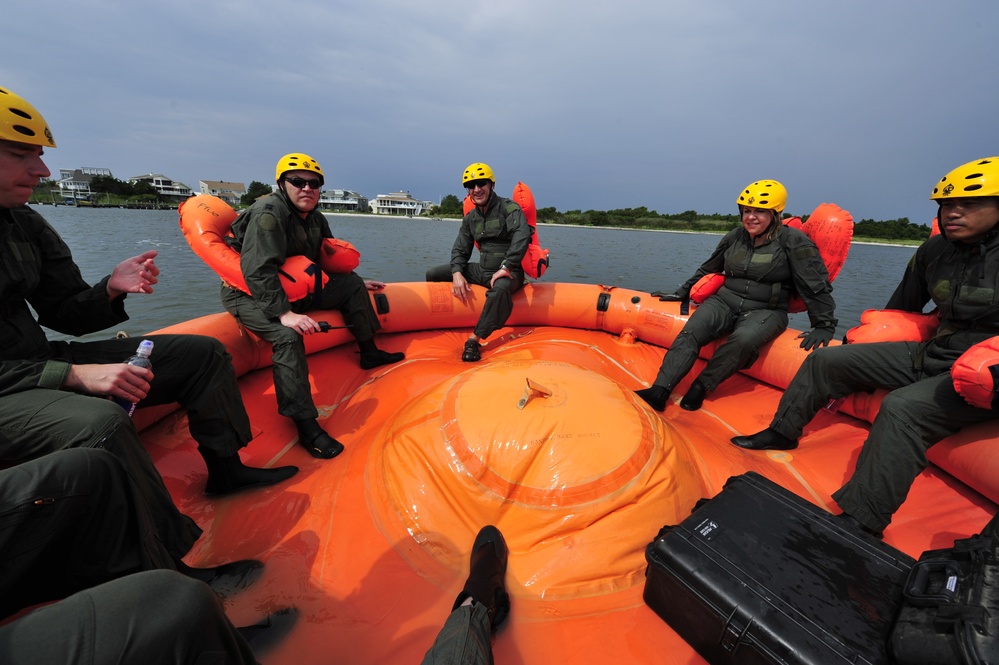 Water Survival training at Barnegat Light, NJ