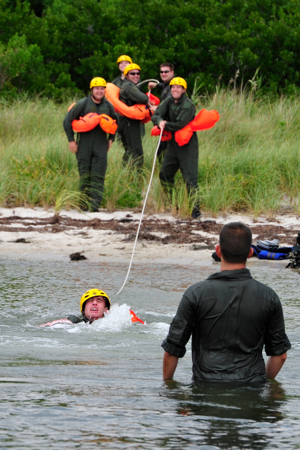 Water Survival training at Barnegat Light, NJ