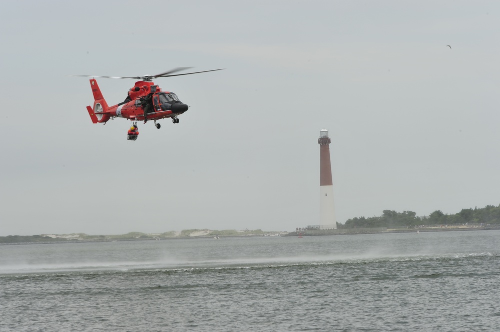 Water survival training at Barnegat Light, NJ