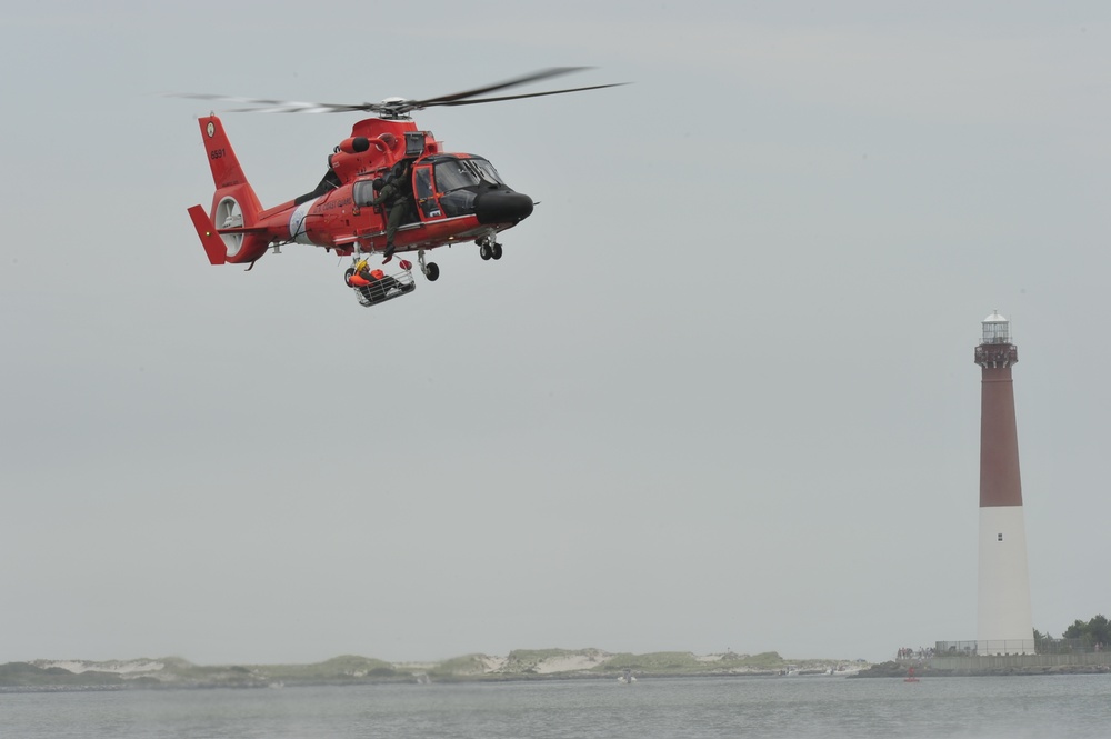 Water survival training at Barnegat Light, NJ