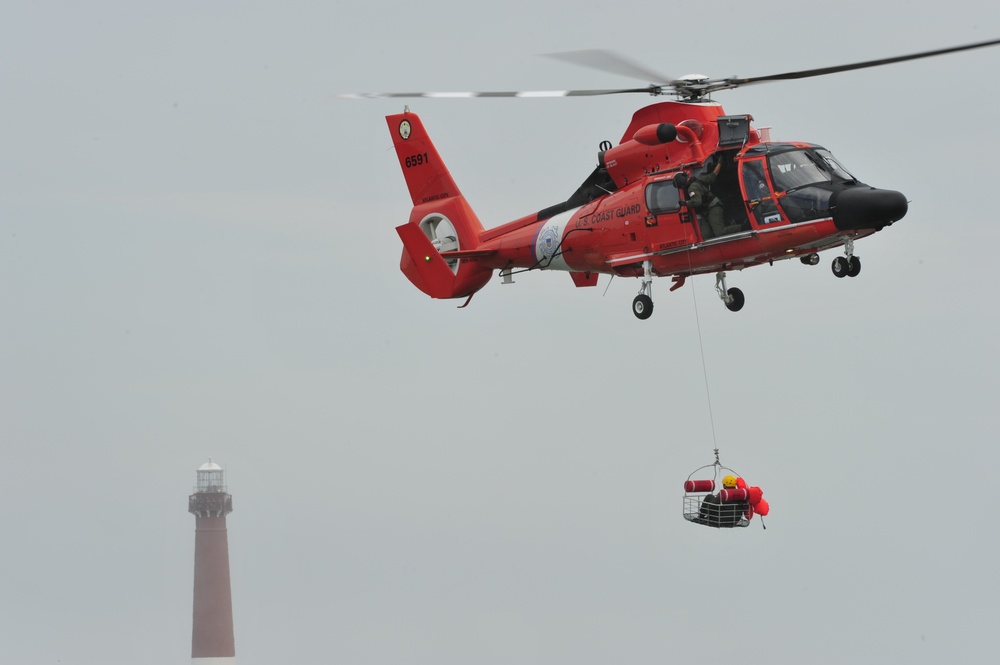 Water survival training at Barnegat Light, NJ