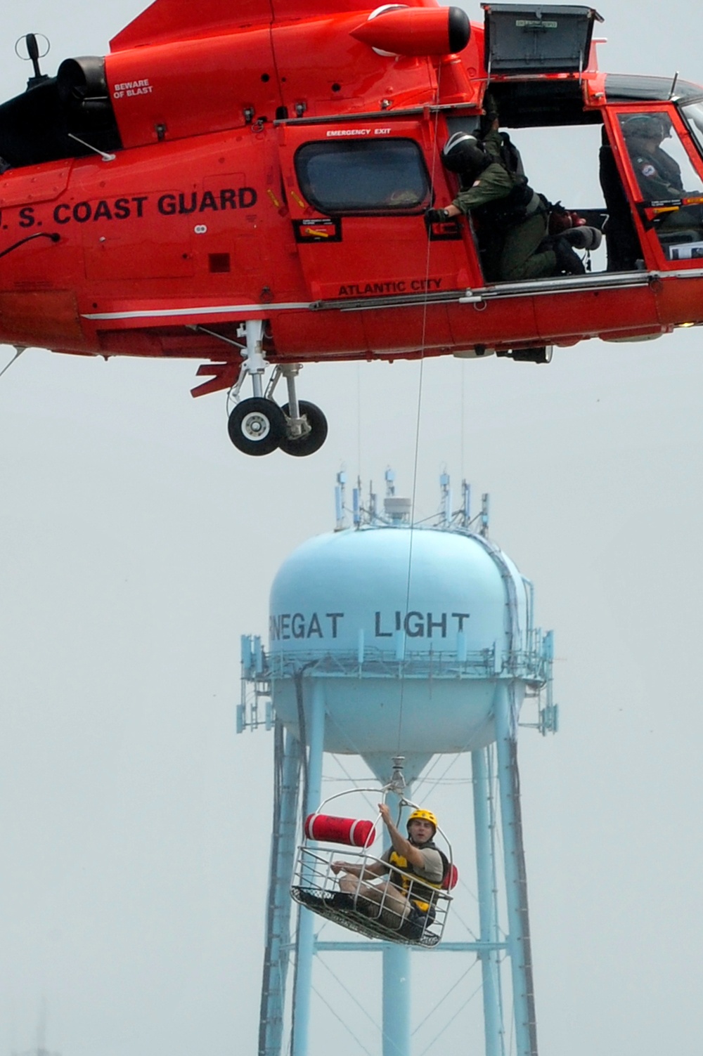 Water survival training at Barnegat Light, NJ