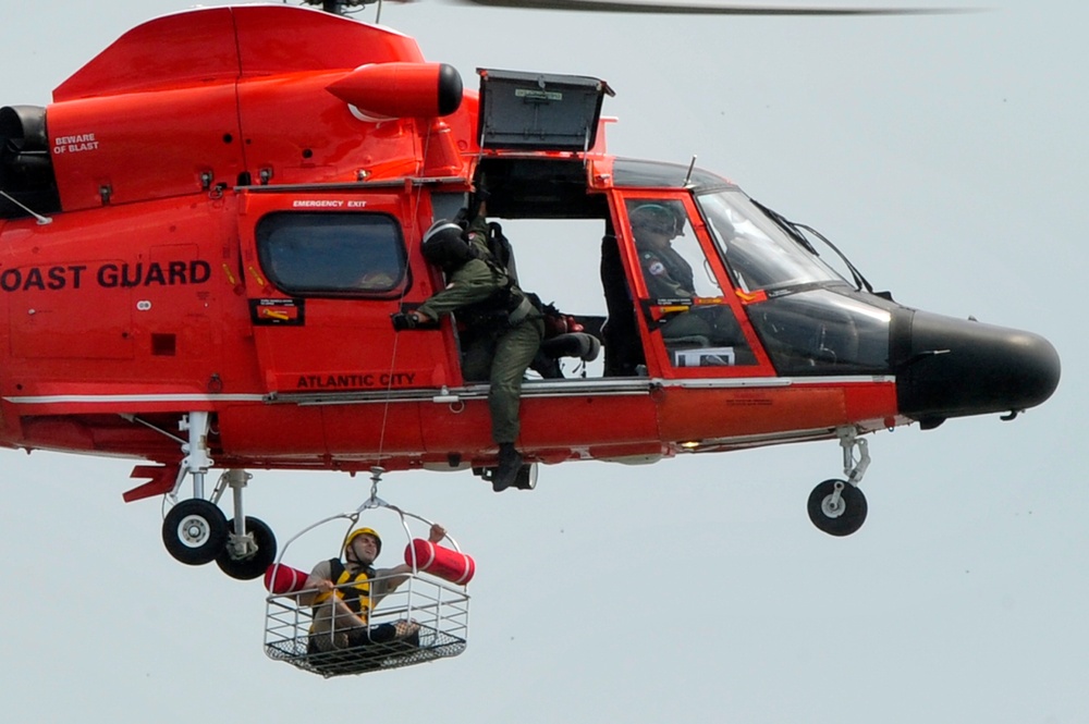 Water survival training at Barnegat Light, NJ