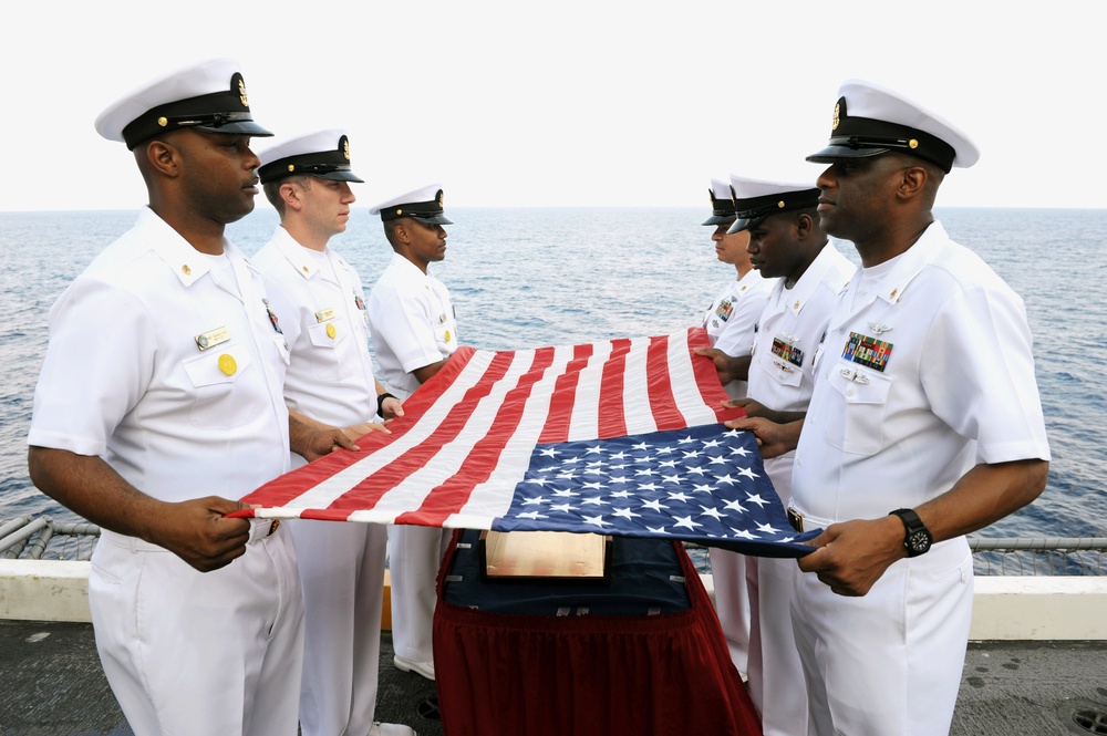 USS Dwight D. Eisenhower burial at sea