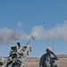 Field artillery hits target