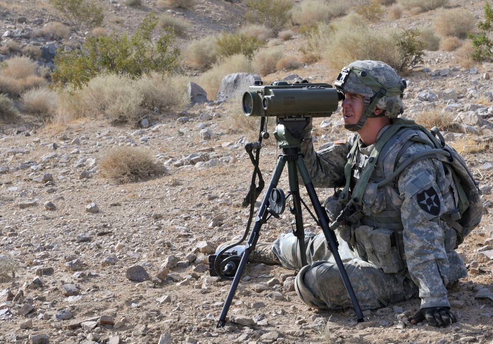 Forward Observers conduct fire missions at NTC