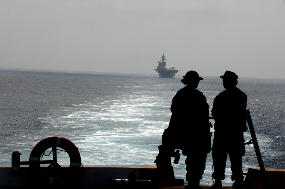 USS New Orleans in the Pacific Ocean