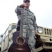 Why they serve: 149th Infantry Regiment soldier serves it up with a touch of melody