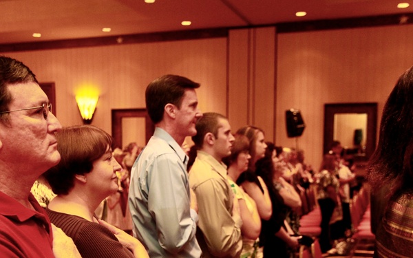 Officer candidates receive commission