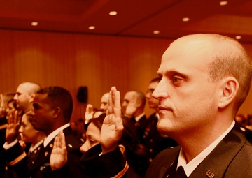 Officer candidates receive commission