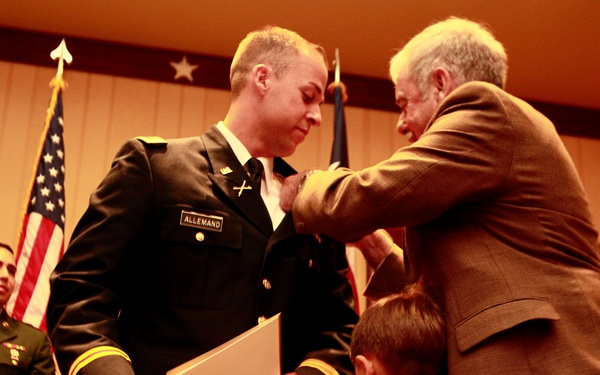 Officer candidates receive commission