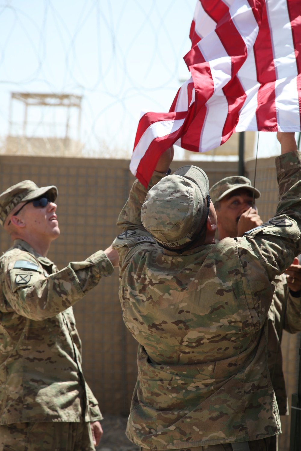 Flag flying ceremony