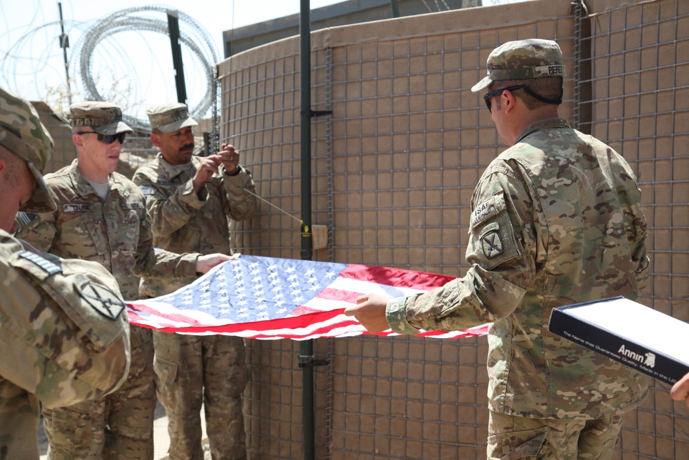 Flag flying ceremony