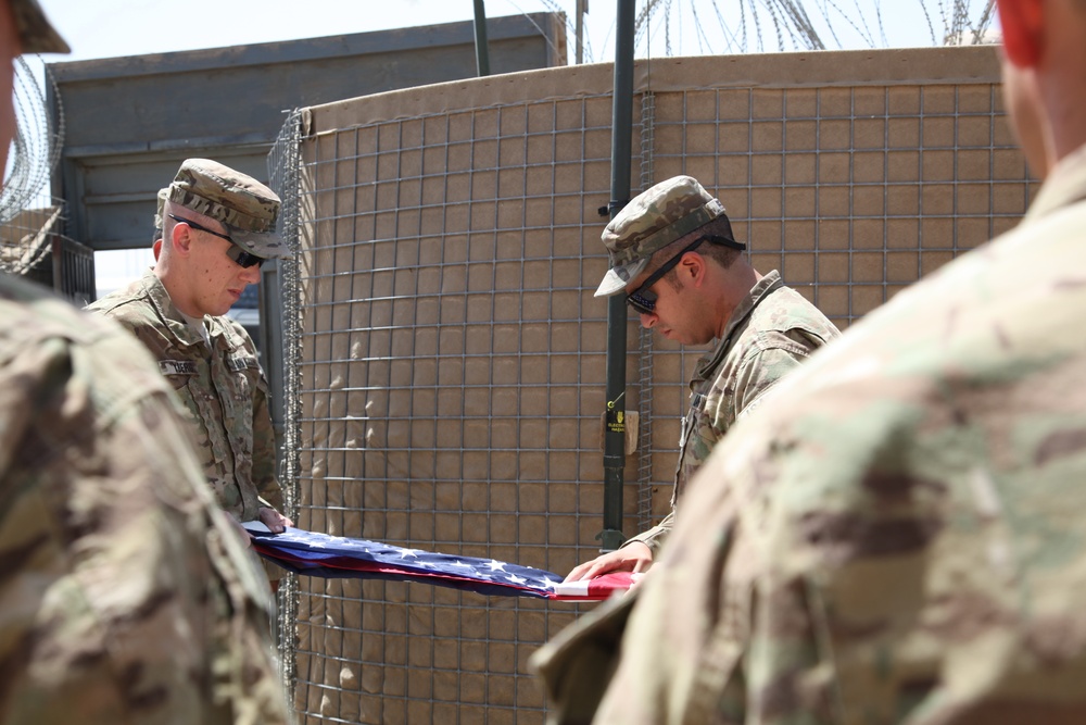 Flag flying ceremony