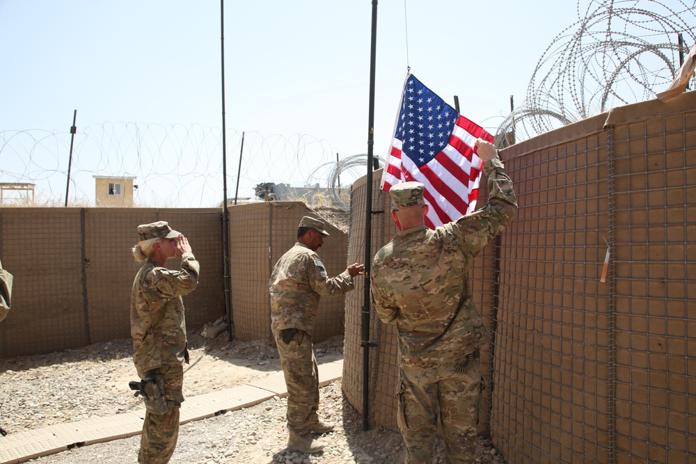 Flag flying ceremony