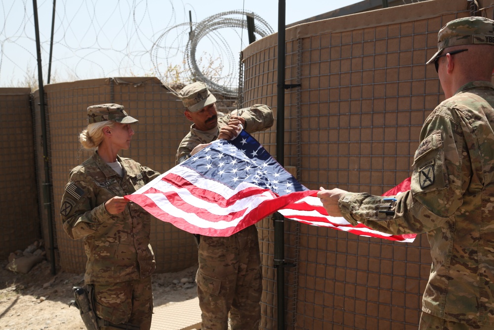 Flag flying ceremony