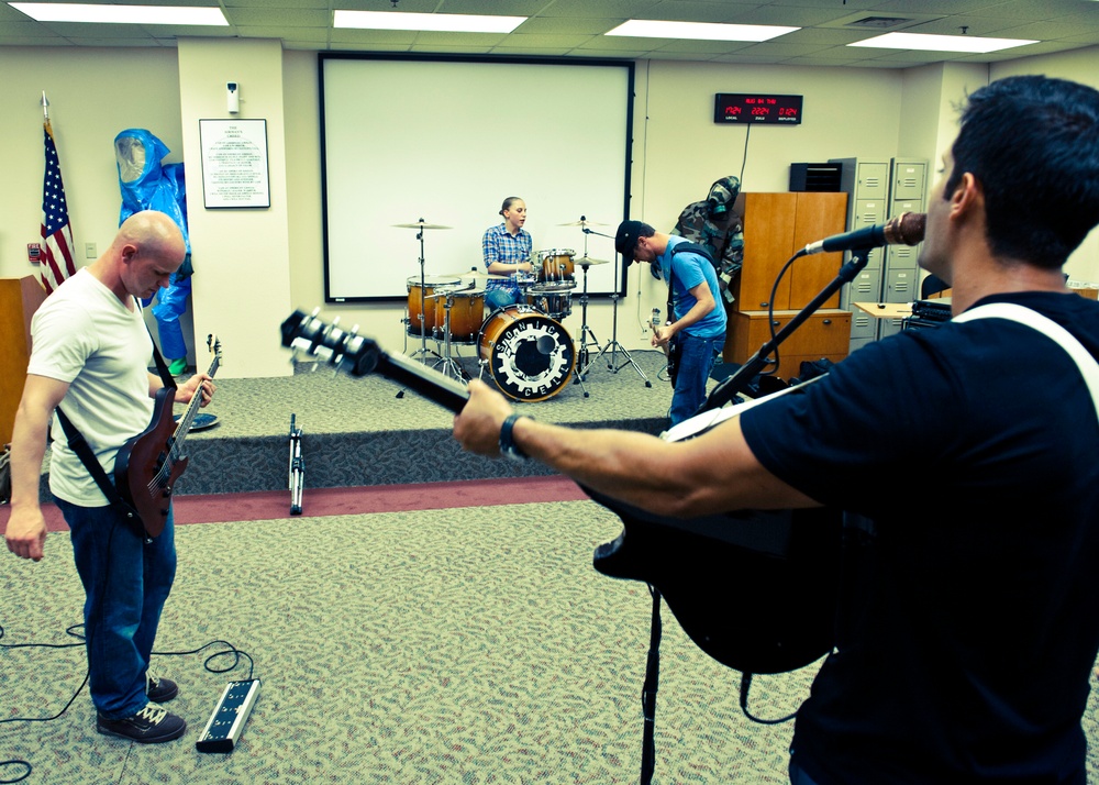 Band of airmen rocks with 'Sonic' sound