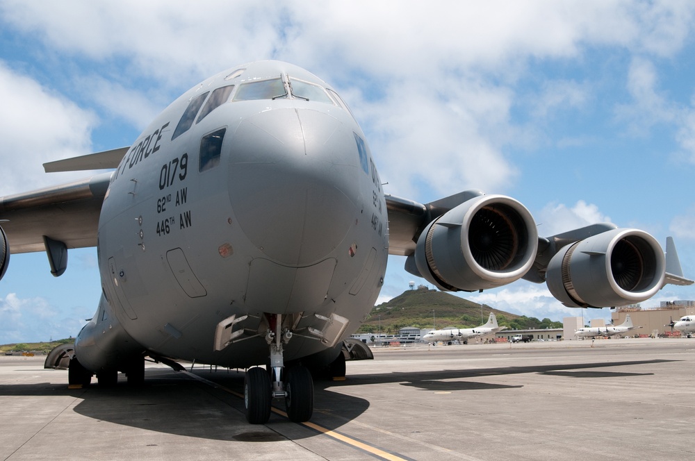 Air Force C-17 at Marine Corps Base Hawaii
