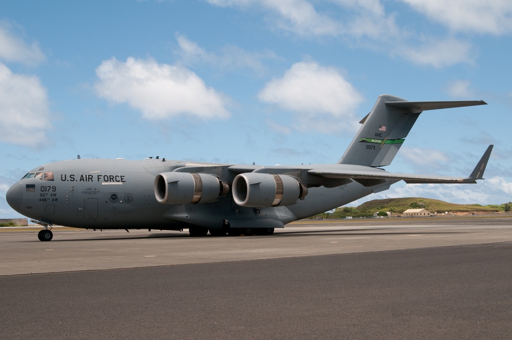 Air Force C-17 at Marine Corps Base Hawaii