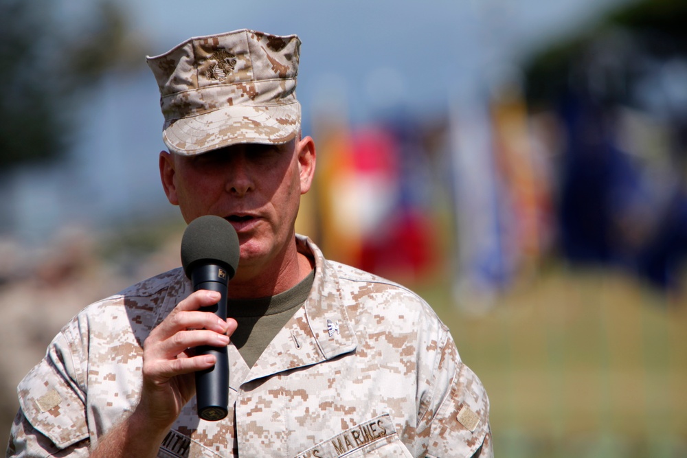 Headquarters and Service Battalion, U.S. Marine Corps Forces, Pacific, change of command ceremony