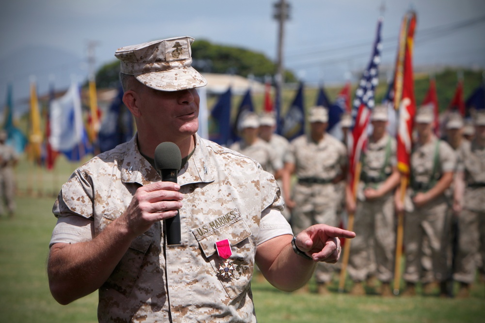 Headquarters and Service Battalion, U.S. Marine Corps Forces, Pacific, change of command ceremony