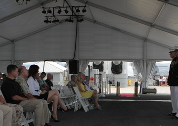 US Marine Corps Col. Fred D. Jameson retires