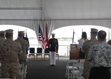 US Marine Corps Col. Fred D. Jameson retires