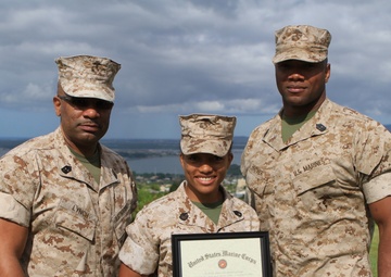 Liza T. Jones promotion to gunnery sergeant