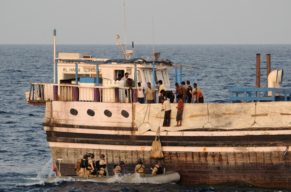 USS Mitscher VBSS team responds to ship's distress call