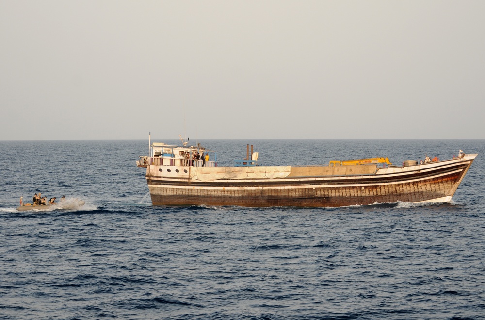 USS Mitscher VBSS team responds to ship's distress call