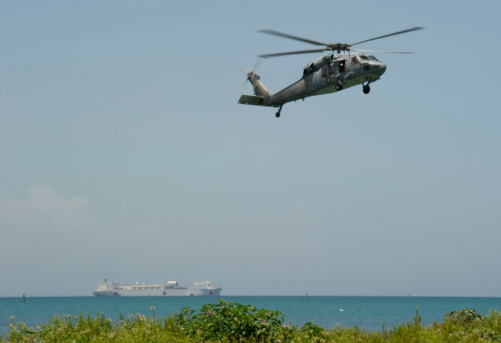 USNS Comfort in Port-au-Prince