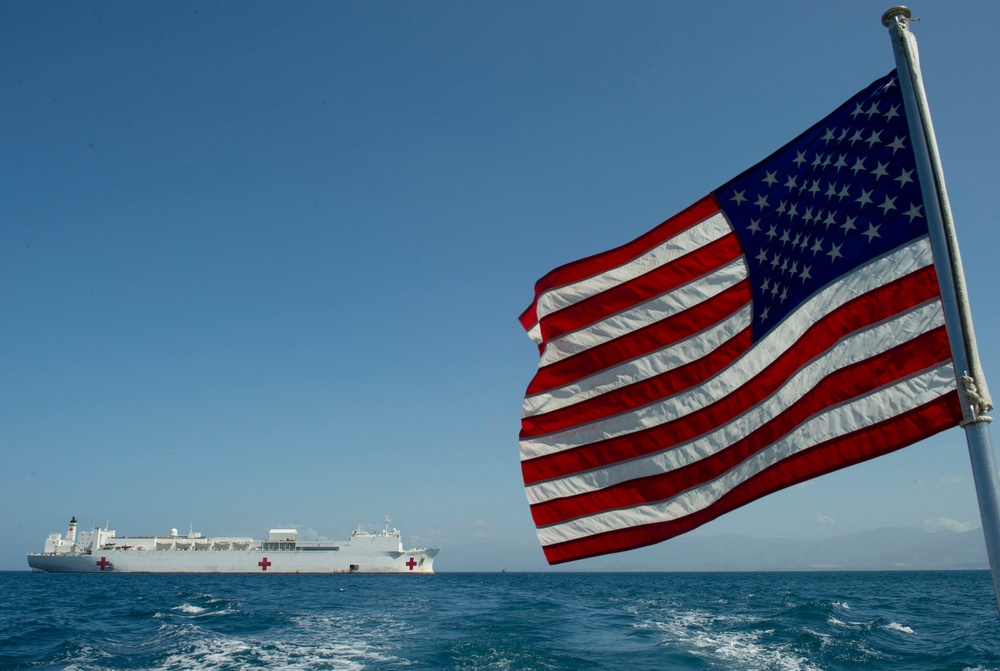 USNS Comfort in Port-au-Prince