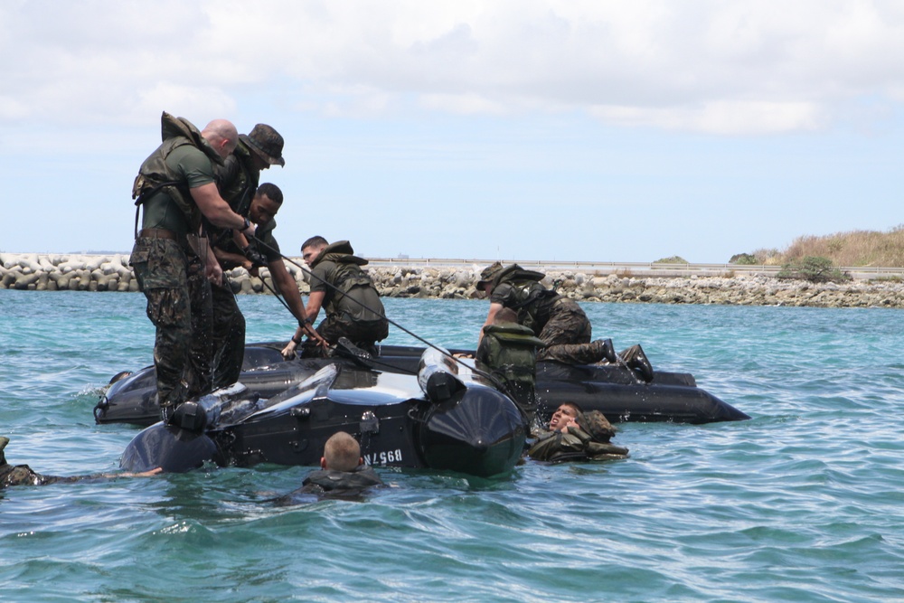 Coxswain’s course practices landings, withdrawals