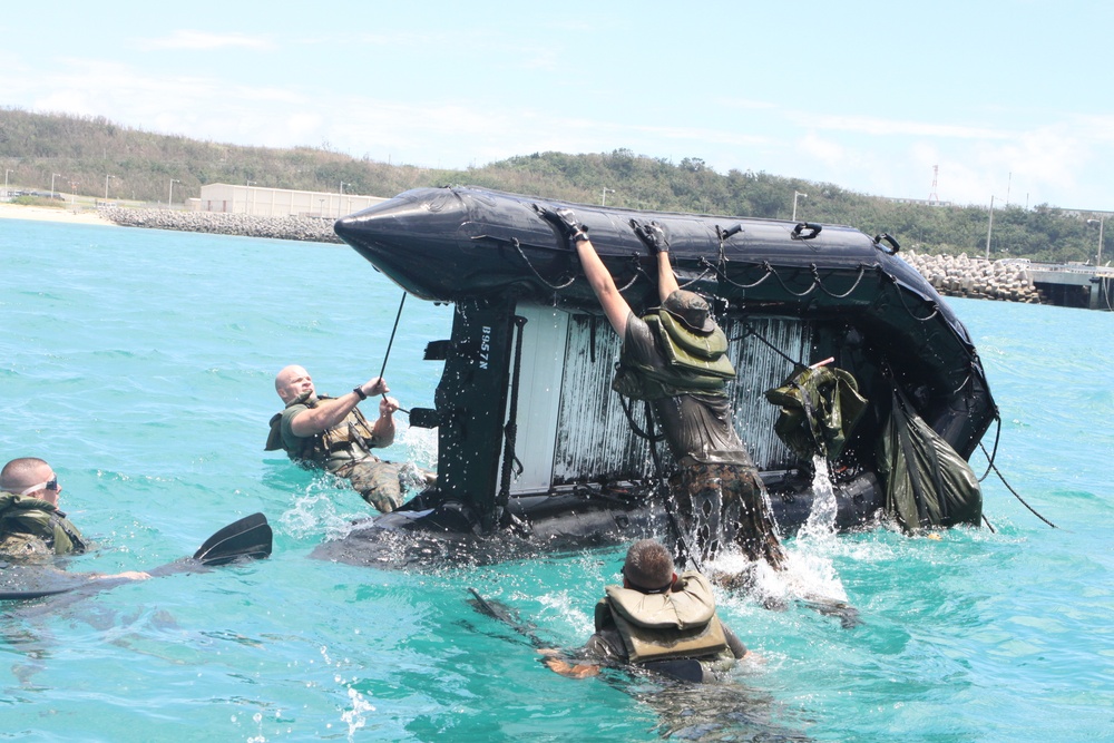 Coxswain’s course practices landings, withdrawals