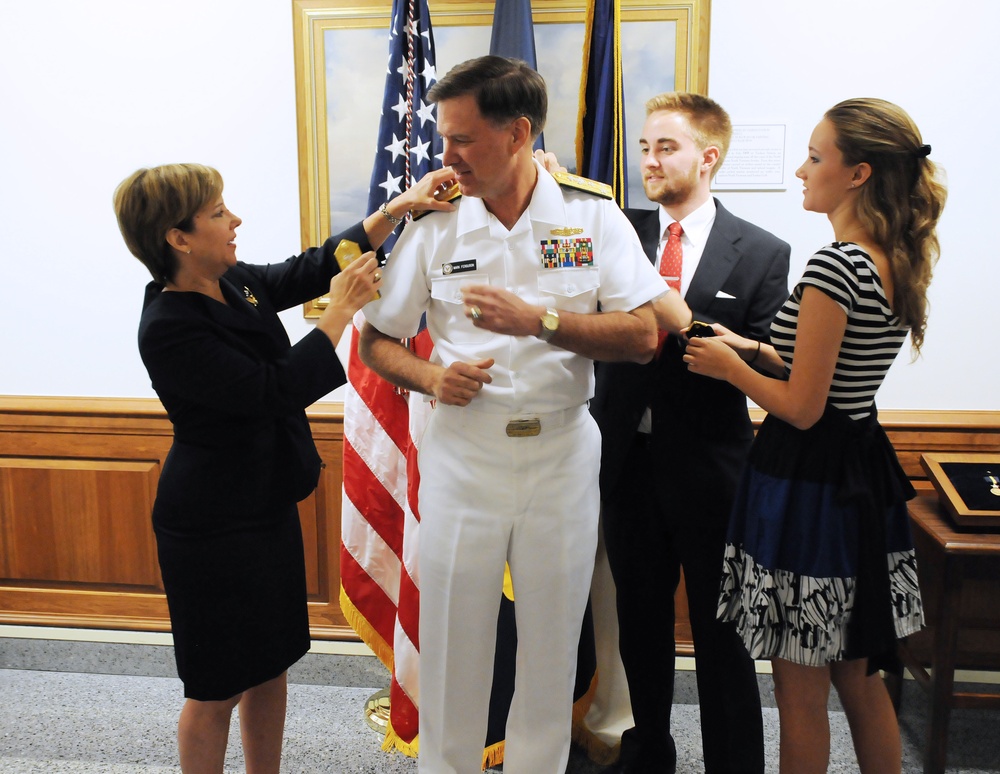 Promotion ceremony at the Pentagon