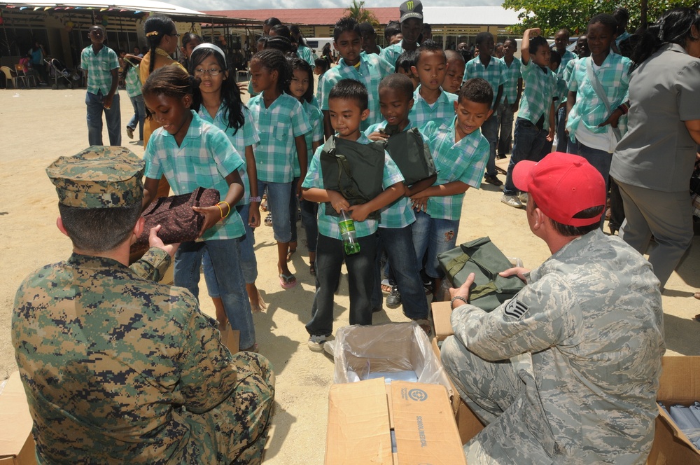 US service members act to help Surinamese partners