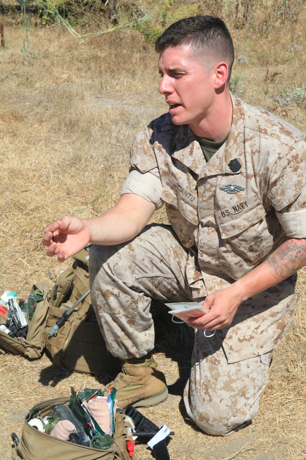 Corpsman treatment extends beyond the battlefield