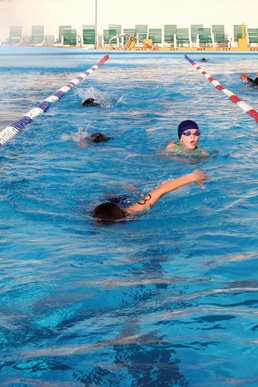 Summer aquathlon brings friendly competition