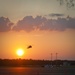 Helicopter lands at Fort Bragg