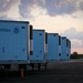 FEMA trailers lined up at Fort Bragg