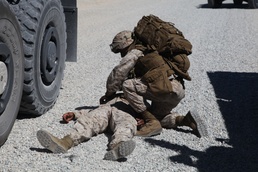 CLB-7 patrols through Mojave desert