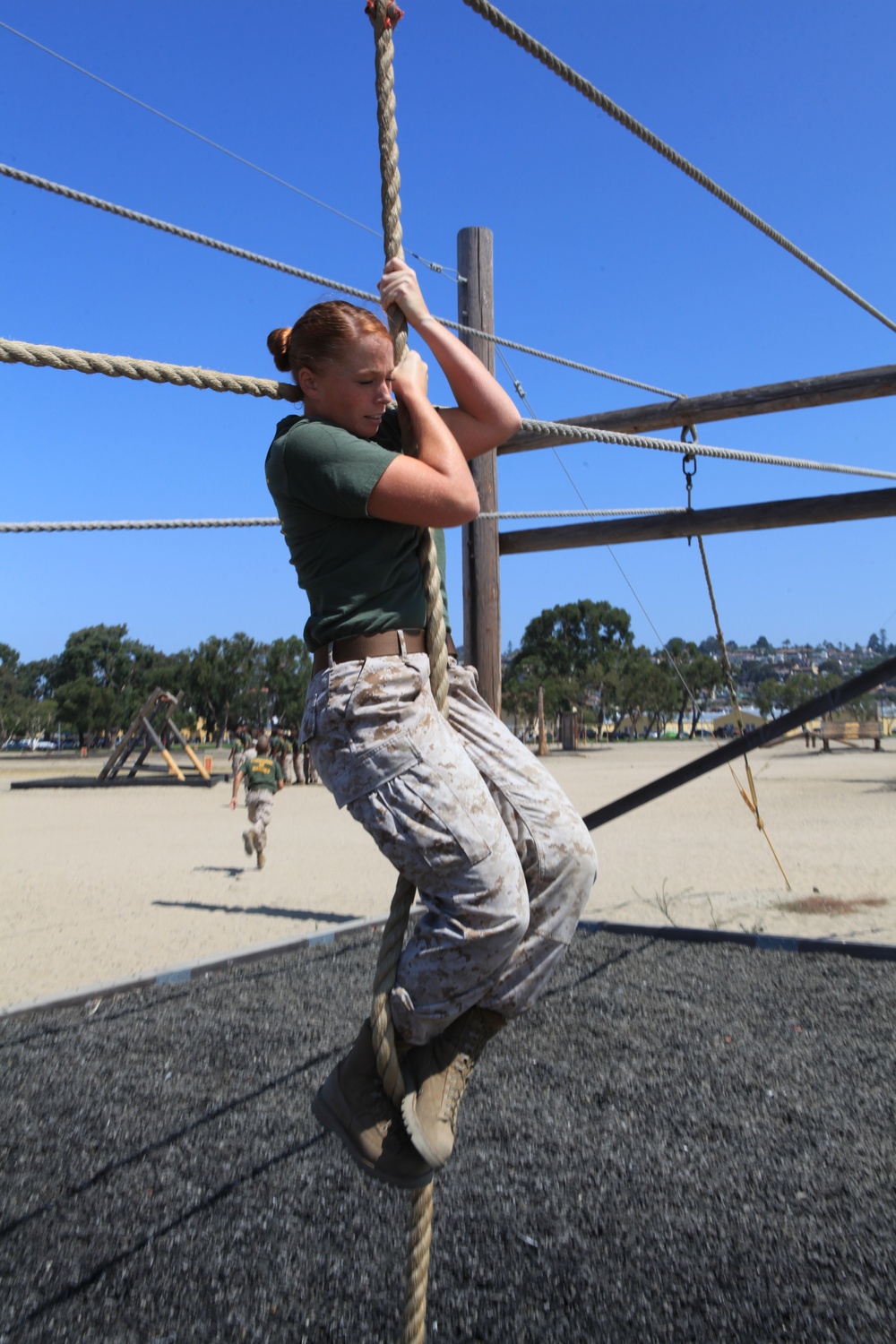 Corporals get down, dirty at confidence course