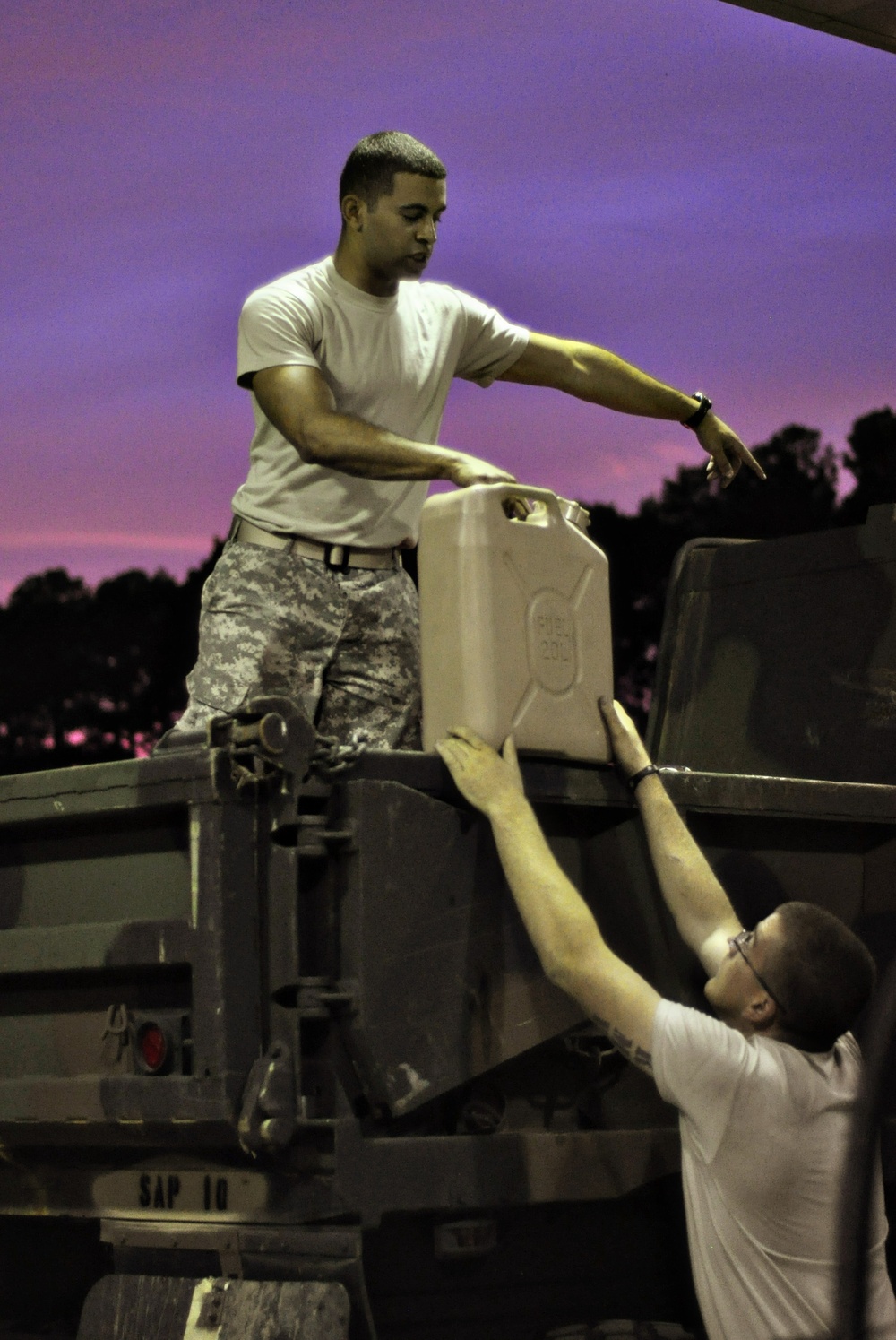 Virginia National Guard soldiers prepare for possible duty in response to Hurricane Irene