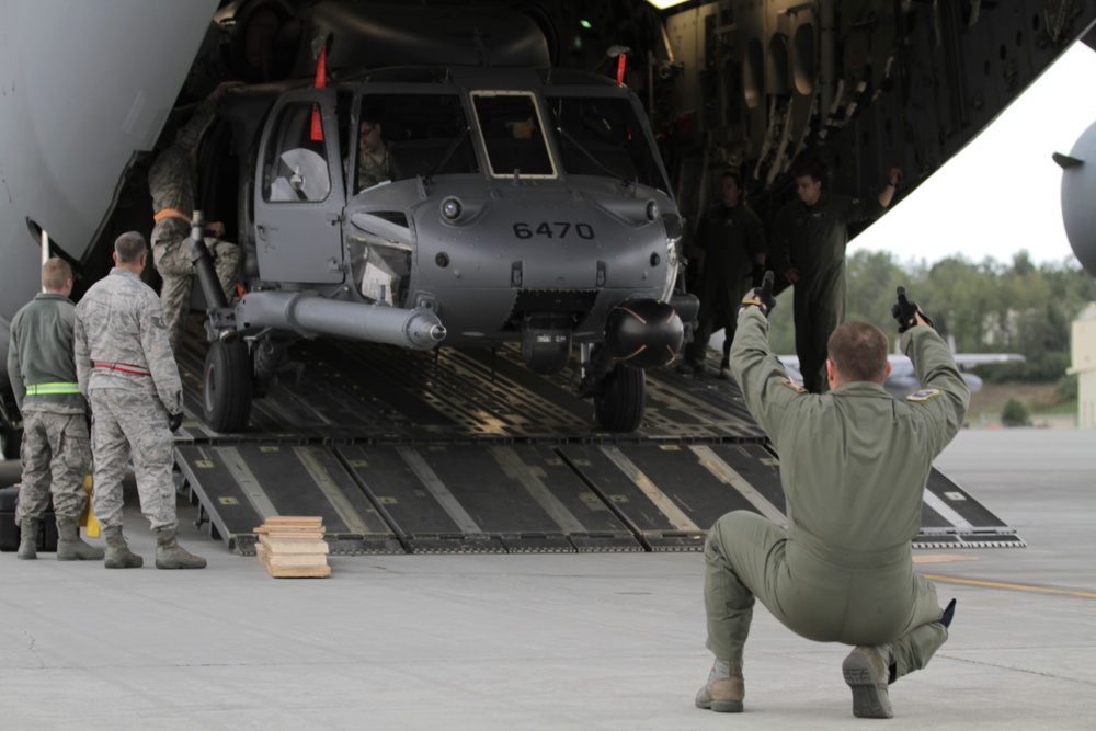 Alaska National Guardsmen support Hurricane Irene rescue efforts