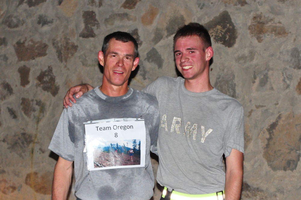 Command sergeant major and son run in Hood to Coast