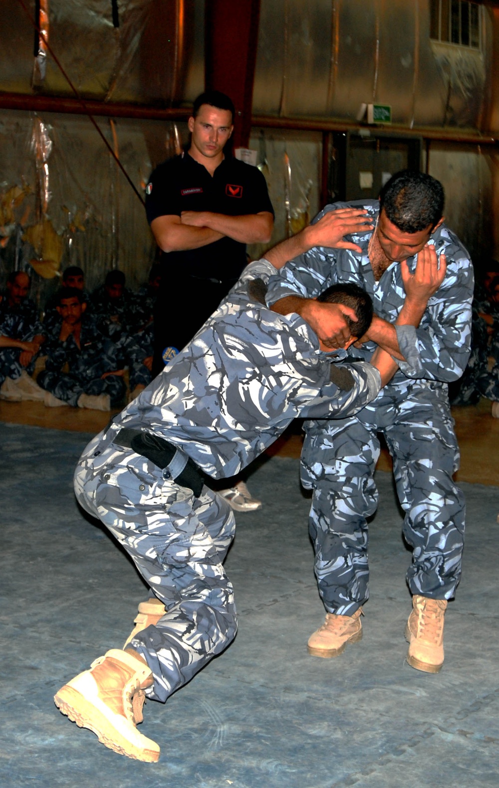 Iraq Oil Police training at Camp Dublin