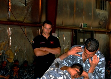 Iraq Oil Police training at Camp Dublin