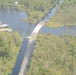 Flooded road in North Carolina