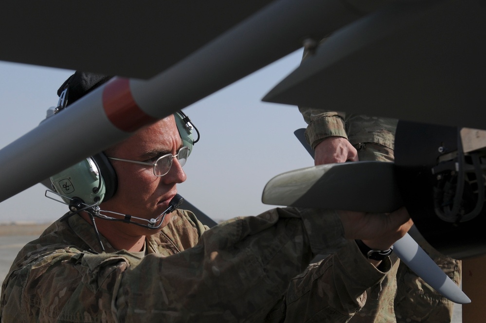 Eyes in the sky: UAS team supports TF Duke operations